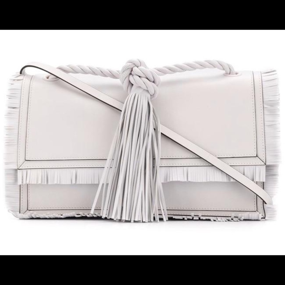 Valentino The Rope Crossbody Bag Medium in WHITE